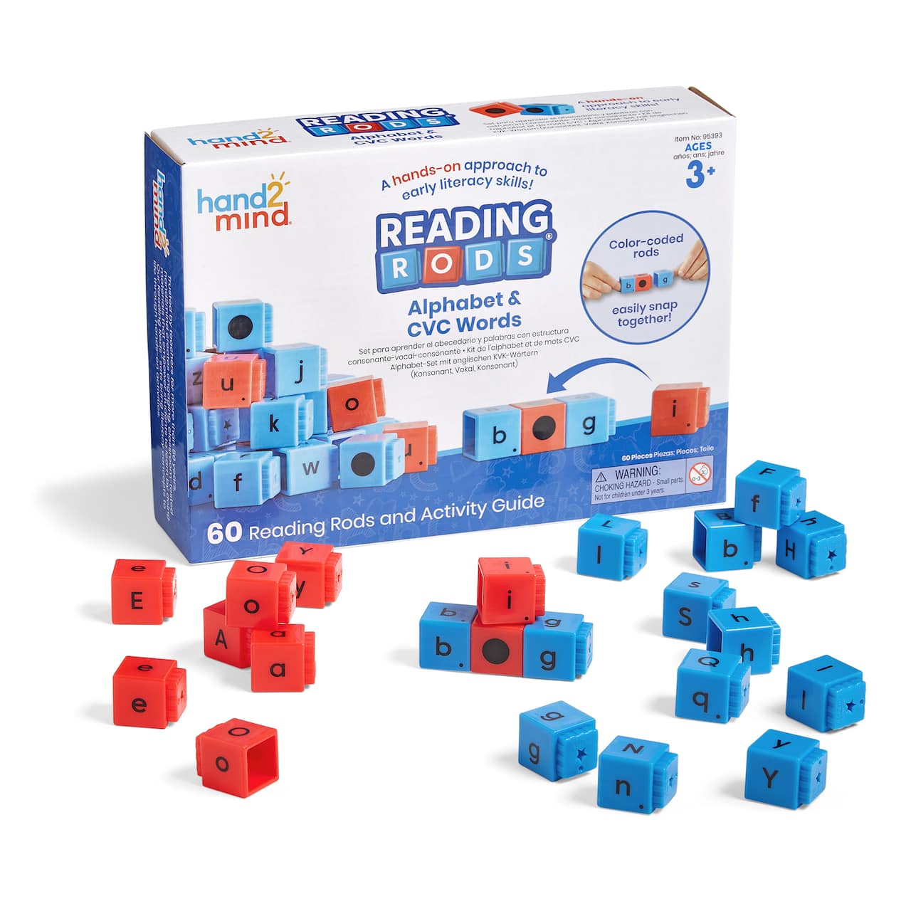 hand2mind Reading Rods® Alphabet & CVC Words Set